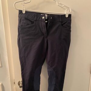 SmartPak Hadley Navy Blue Knee patch breeches (30R)